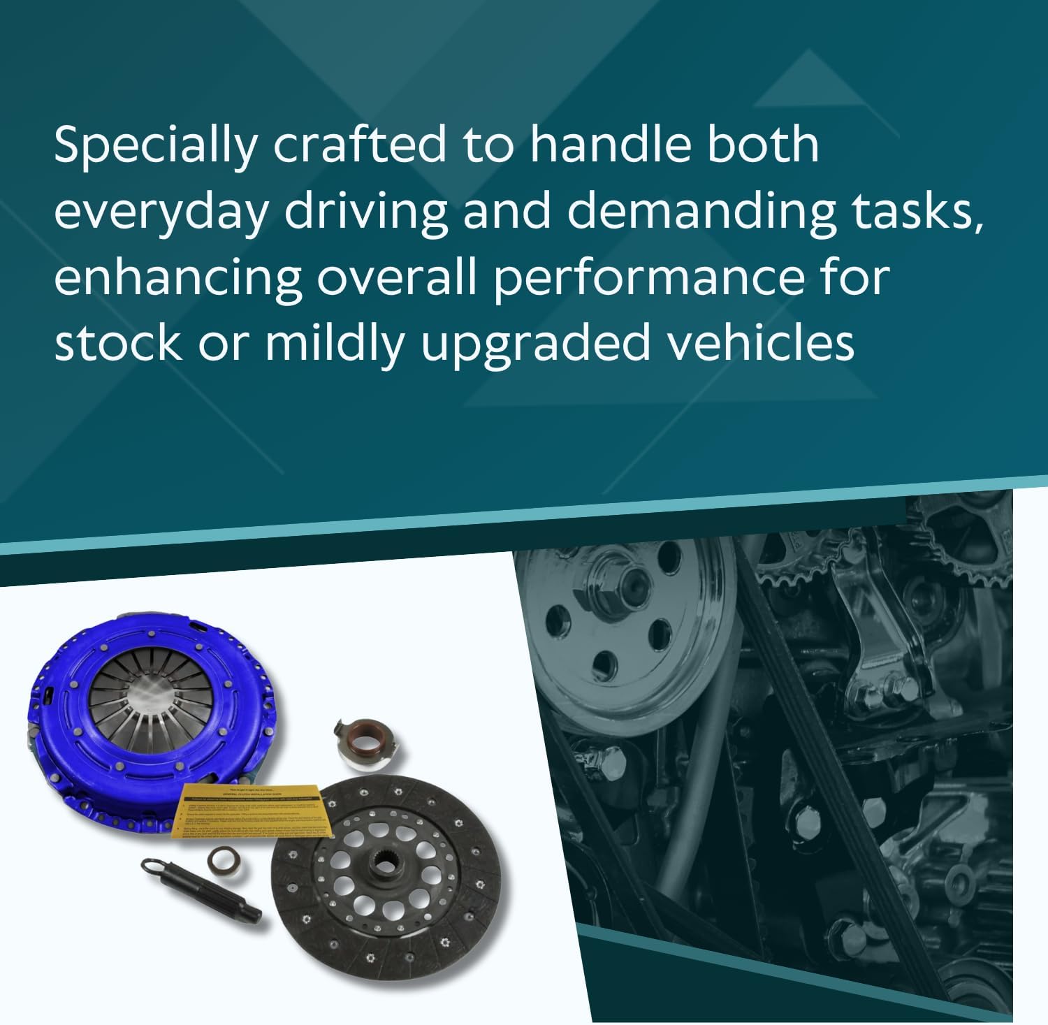 EFT Stage 1 HD Clutch Kit for 2004-08 Acura TL, 03 CL 3.2L 3.5L, 03-17 Honda Accord 3.0L 3.5L - Heavy Duty Performance Upgrade - 345HP & 295 ft/lbs Torque Capacity - Offers 12 Month Brand Warranty