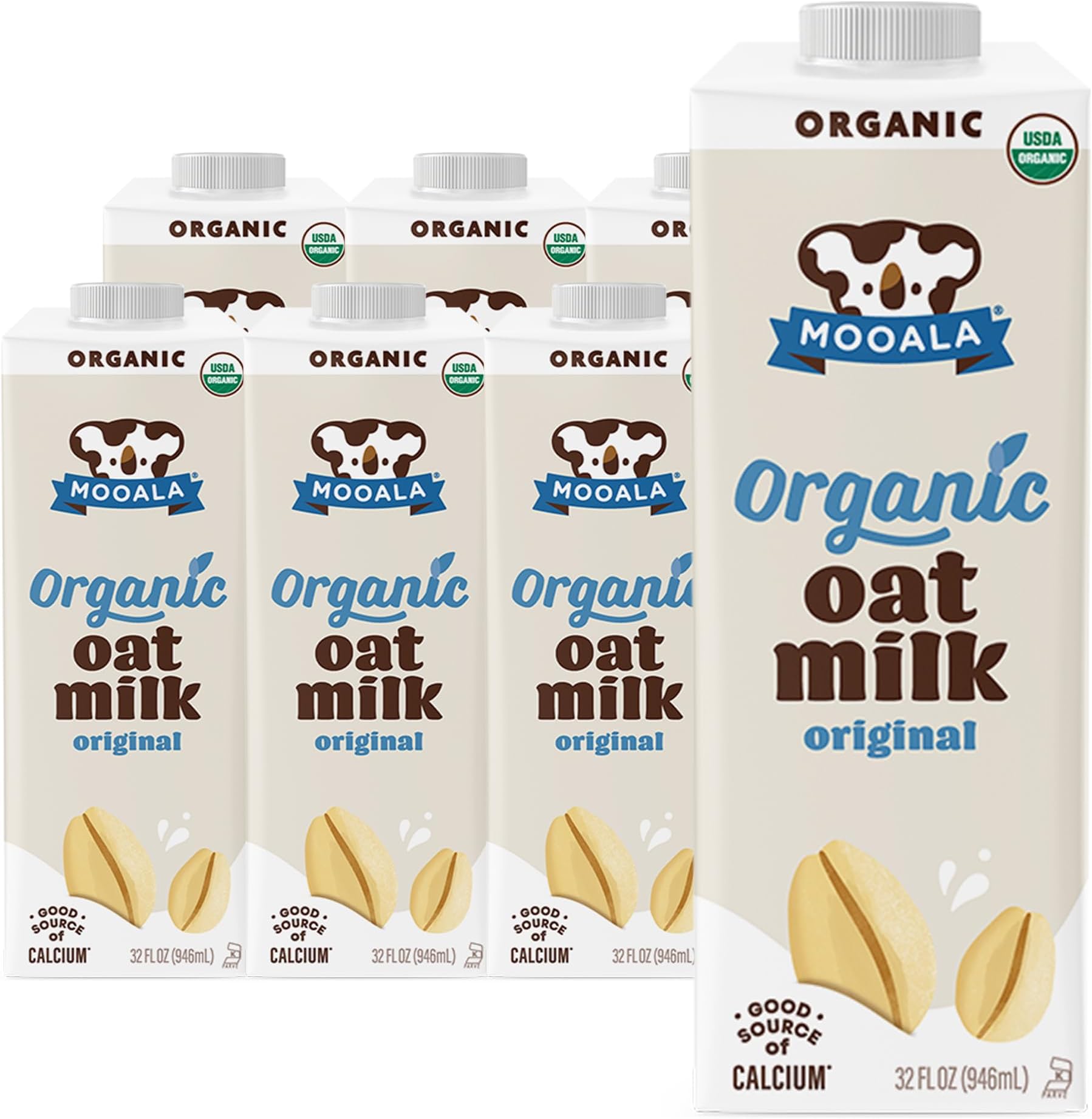Organic Oatmilk, Extra Creamy 32 fl oz (Pack of 6) – Great for Coffee and Matcha, Naturally Sweetened, Dairy-Free Alternative