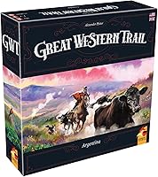 Vista 1 de Great Western Trail - Juego de mesa Argentina de segunda edición - Aventura de ganado en la pampa! Juego de estrategia para niños y adultos, mayores