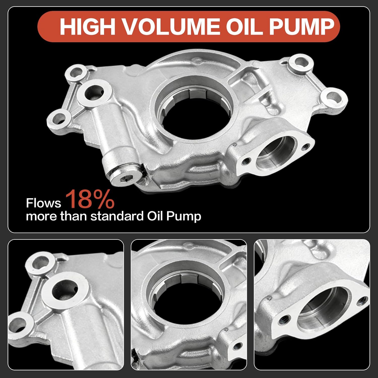 LS High Volume Oil Pump Timing Chain Kit w/Gaskets (M295HV) for 1999-2019 Chevrolet (Chevy) Silverado 1500/Tahoe/Suburban, GM Sierra 1500/Yukon, Cadillac Escalade (4.8L/5.3L/6.0L) - Replaces 12696357