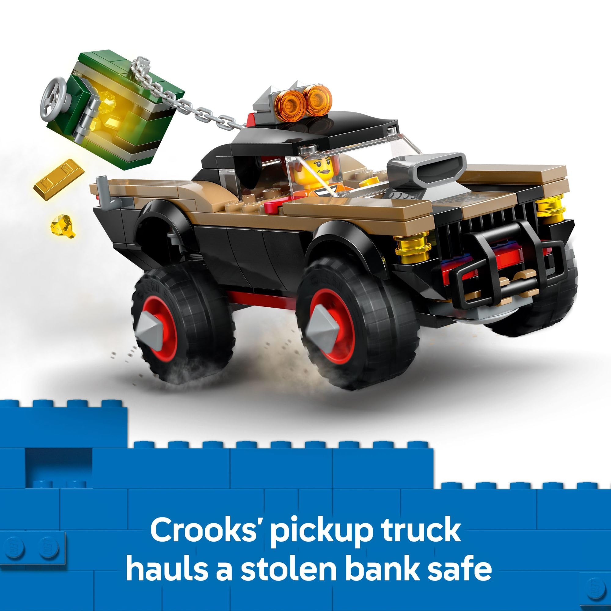 LEGO City Off-Road Police Car Chase Vehicle Set Building Toy