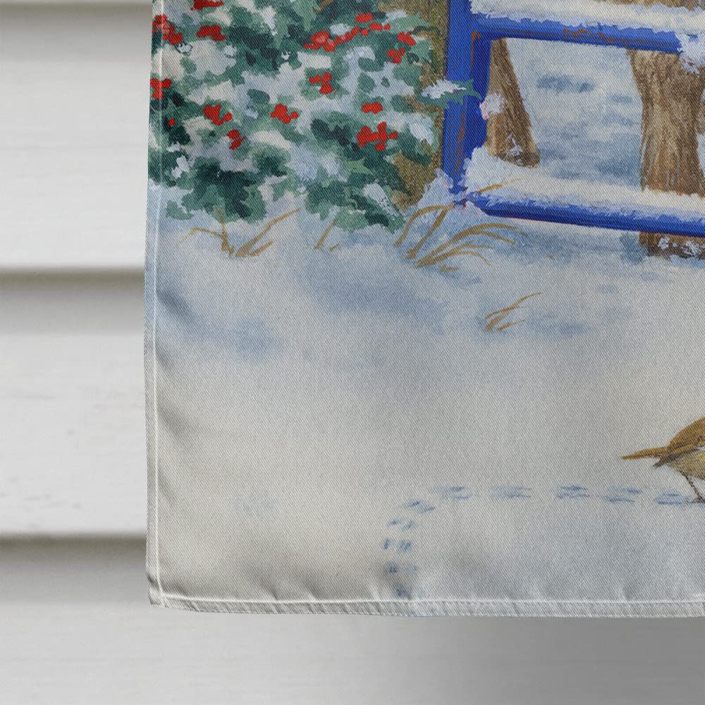 Caroline‘s Treasures Sheltie Welpen Haus-Flagge – 71,1 X 101,6 Cm, Aus Schwerem Polyester-Canvas