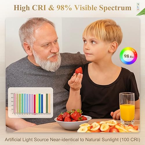 Miniatura 7 de DiCUNO Bombilla LED PAR16 de 5 W, equivalente a halógeno de 50 W, blanco cálido de 3000 K, alto CRI 98, 100-240 V, base E26, 400 lúmenes, foco no