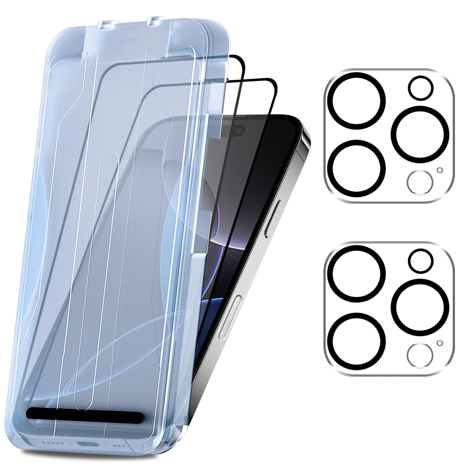 Amazon.co.jp: 対応 iPhone 16 Pro MAX ガラスフィルム カメラフィルム