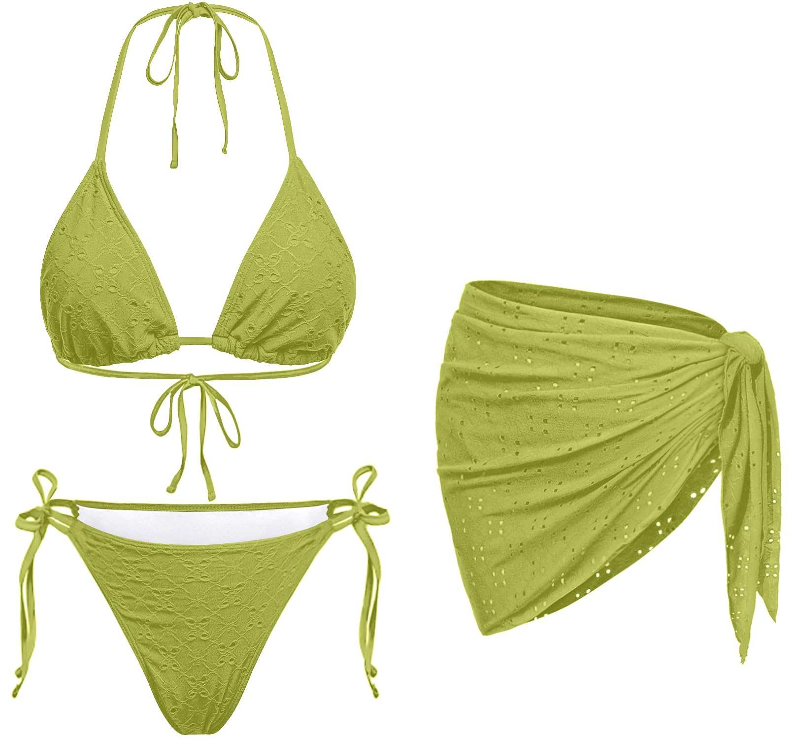 Women 3 Piece Bikini Set