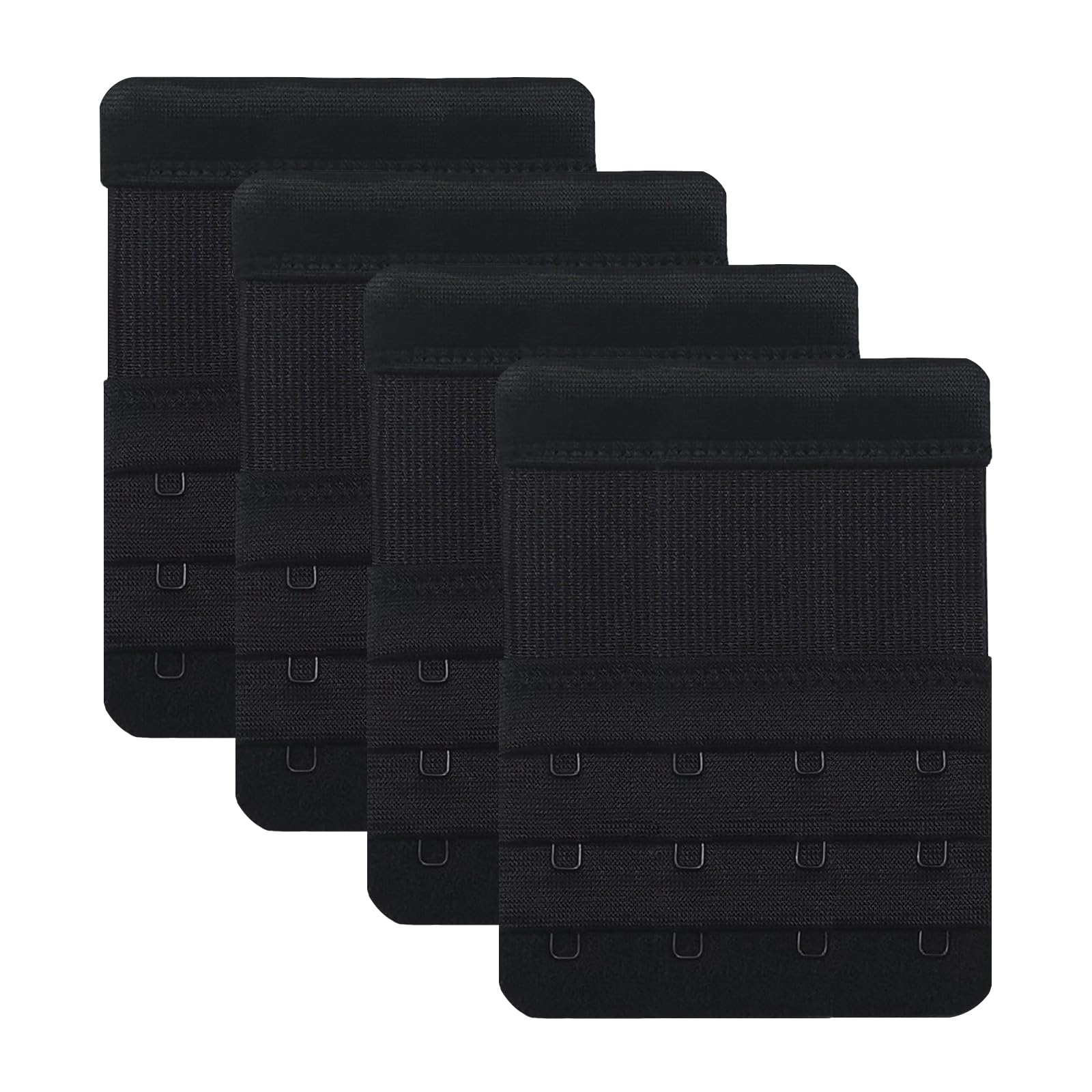 BOOMTECKWomen's Bra Extenders 2 Hook / 3 Hook / 4 Hook, Soft and Comfortable Elastic Stretchy Bra Extension Strap