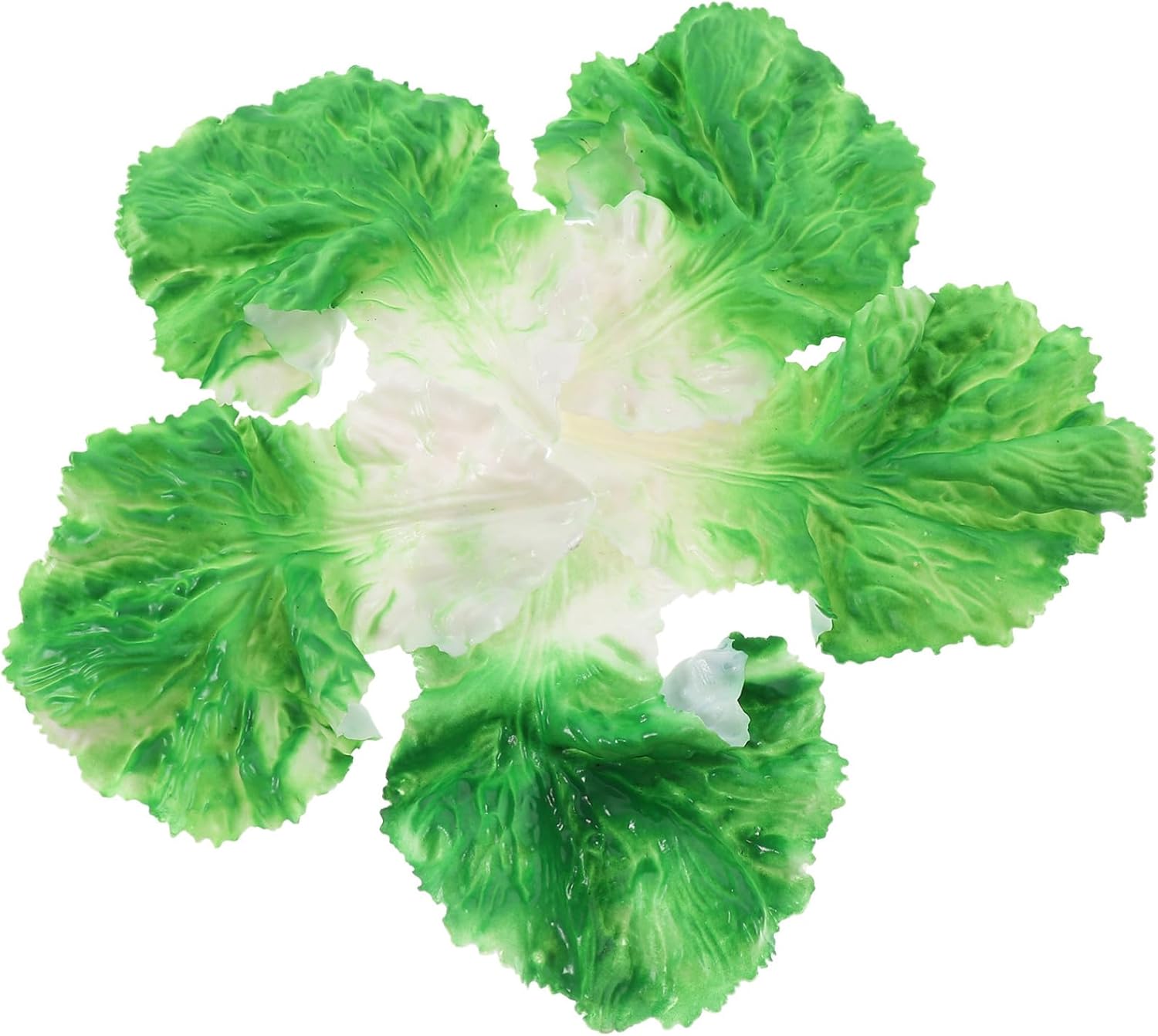 ARTIBETTER 4sets Lifelike Simulation Vegetable Leaf Props Artificial Lettuce Leaves for Home Decoration Photography and Party Displays Realistic Food Props 5pcs*4