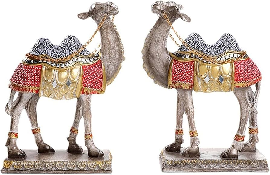 Amazon｜風水のラクダの彫刻、樹脂の装飾の家の装飾 オフィス