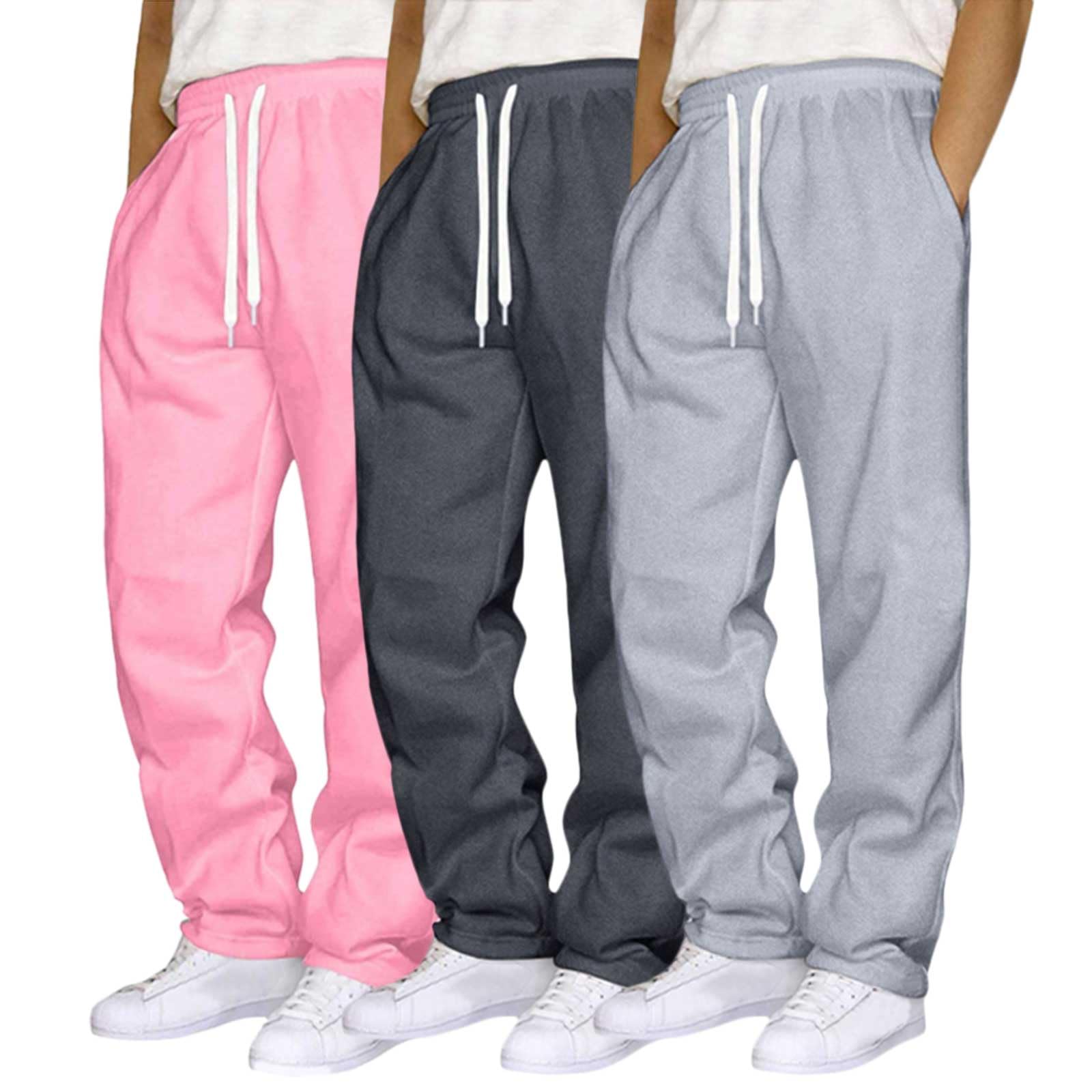 Genérico Pantalon Chandal Hombre Bolsillos Cintura Elástica con Cordón Y Bajo Pantalon Deporte Hombre Pantalones De Chándal De Trabajo para Recuperado Pantalones Jogger con Puños