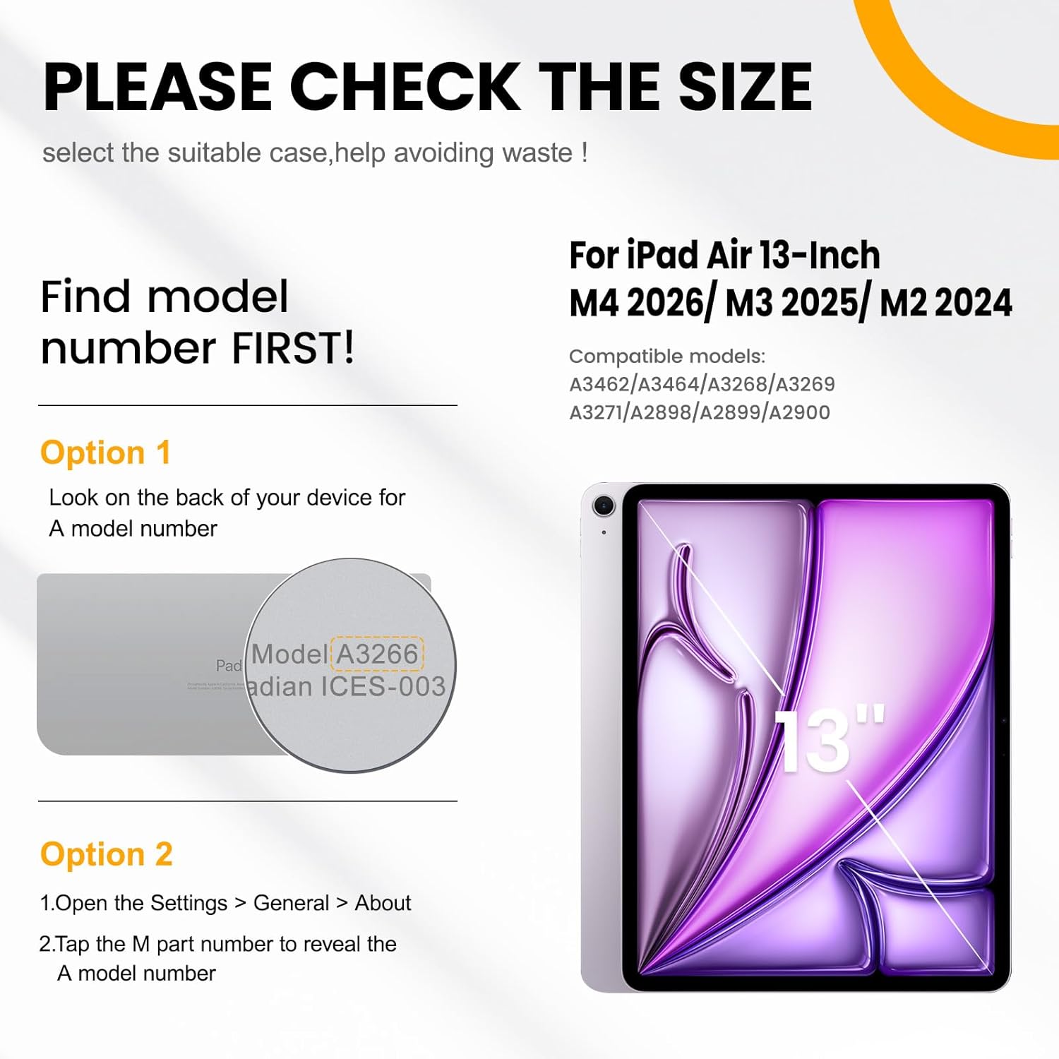 timecity for iPad Air 13 Inch Case M4 2026/ M3 2025/ M2 2024, 360° Rotating Stand, Pencil Holder & Wireless Charging, Shockproof with Screen Protector & Shoulder Strap - for Designers, Black