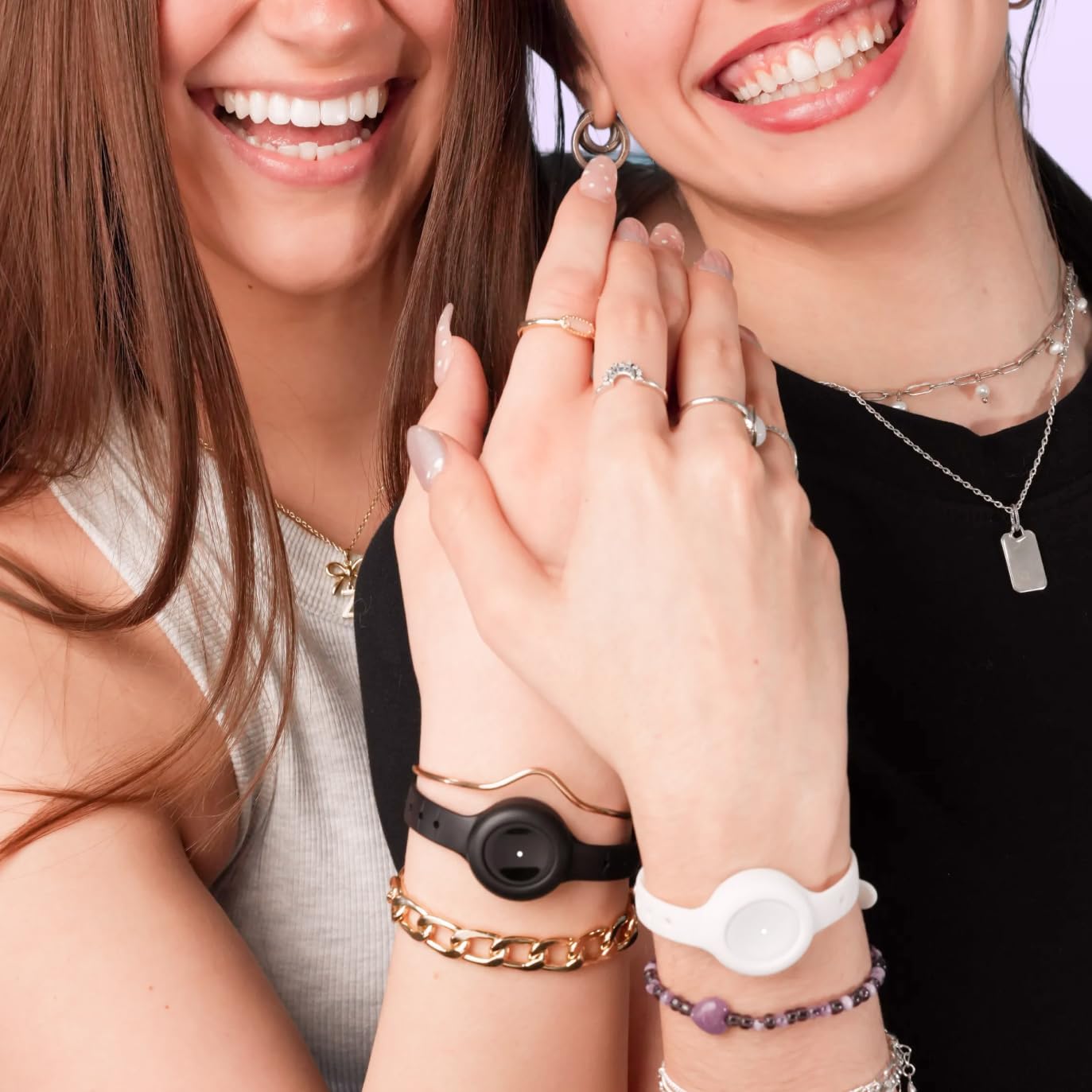 BOND TOUCH Mini - Long Distance Relationship Bracelets for Couples - Feel Each Other's Touch Across Any Distance