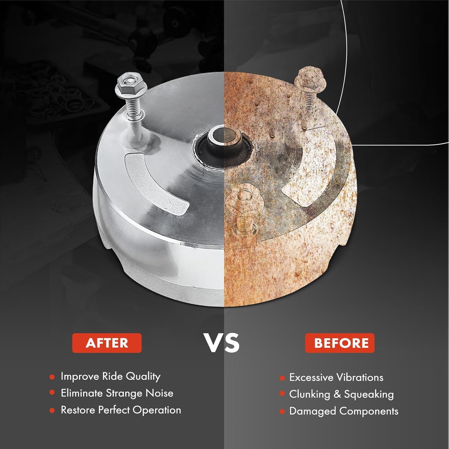 A-Premium Front Suspension Strut Mount Compatible with BMW X5 2007-2013 X6 2008-2014 3.0L 4.4L 4.8L