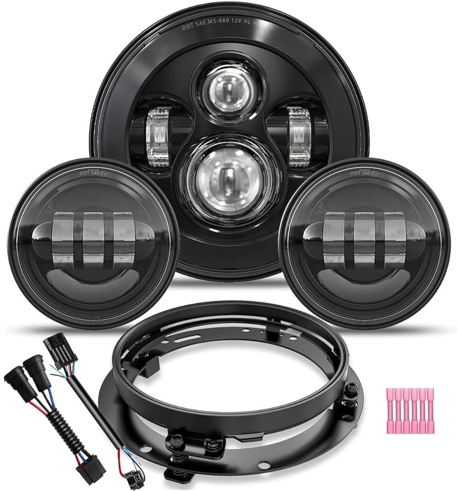 Amazon.com: TRUCKMALL 7 inch LED Headlight, 4.5'' Fog