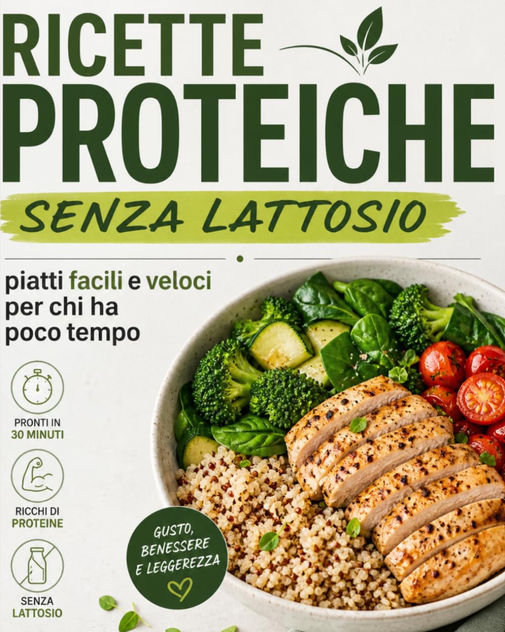 Ricette proteiche senza lattosio: piatti facili e veloci per chi ha poco tempo: Colazioni, Primi, Secondi, Salva Cena e Dolci Healthy – Ricette ... Facili e veloci: ricette Pronte in 30 Minuti)