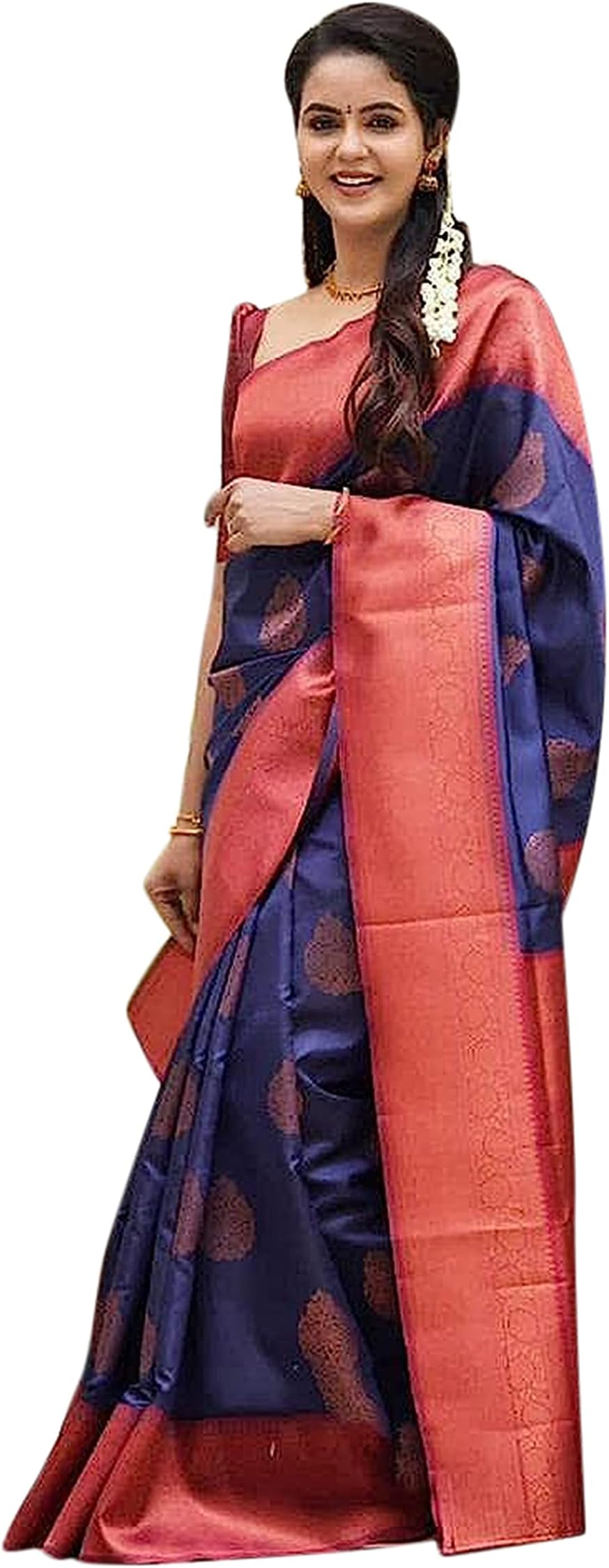 Shiv Textiles Women's Banarasi Silk Saree