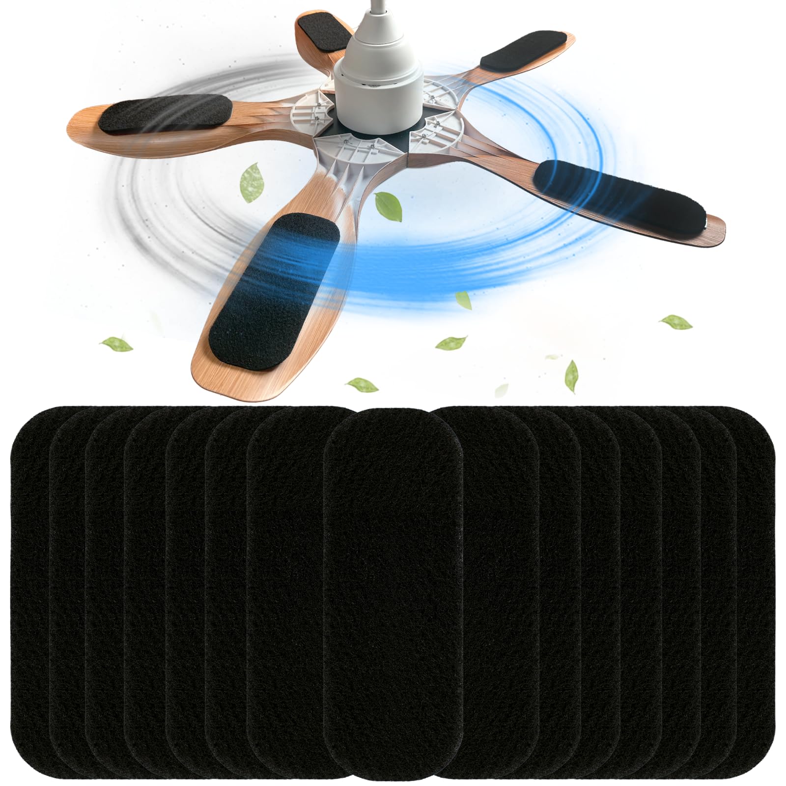 Ceiling Fan Filter, Activated Coconut Shell Carbon, 15 Pack