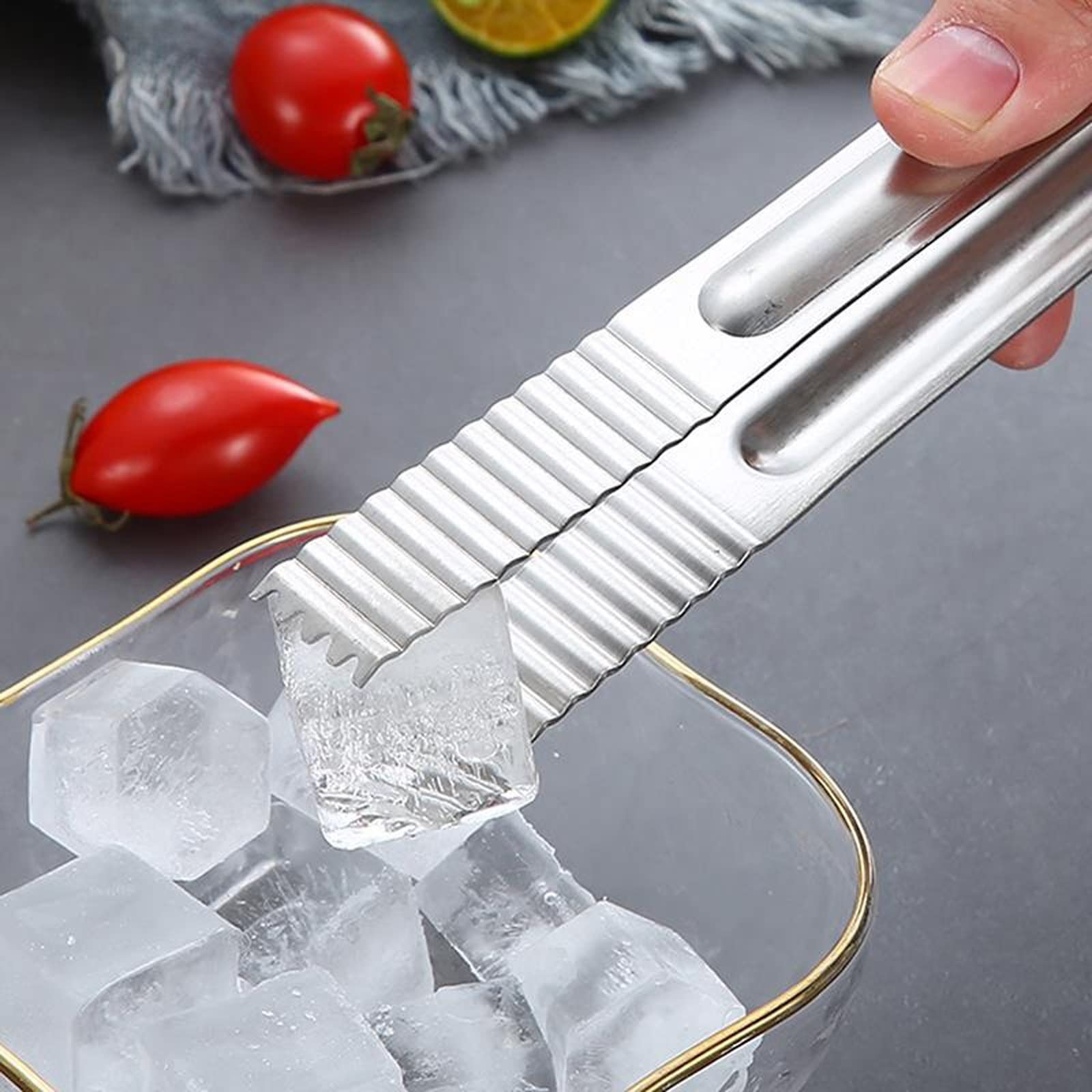 Pinzas de Cocina Pinzas para Alimentos Pinzas para Servir de Acero Inoxidable Pinzas de Cocina Pinzas de Cocina para Barbacoa Utensilios de Cocina (Plata 16 Pulgadas)
