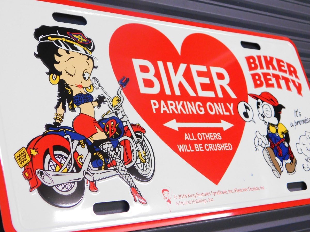 Amazon.co.jp: ベティちゃん ライセンスプレート ／BETTY-BIKER2