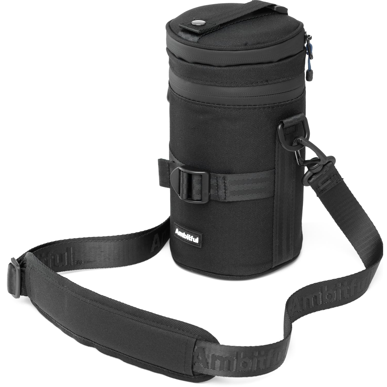 Ambitful Thick Camera Lens Pouch Case, Water/Dust/Shock Protection Lens Pouch for DSLR Camera Lens Compatible For Sony, Nikon, Canon, Fujifilm, Tamron Fits Lenses Below, 100 × 165 mm, 100 × 165 mm