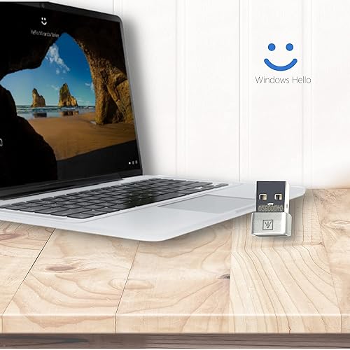 Miniatura 5 de AUTHENTREND ATKey.Hello USB, lector de huellas dactilares Windows Hello para PC o portátil, autenticación FIDO U2F, mini llave biométrica