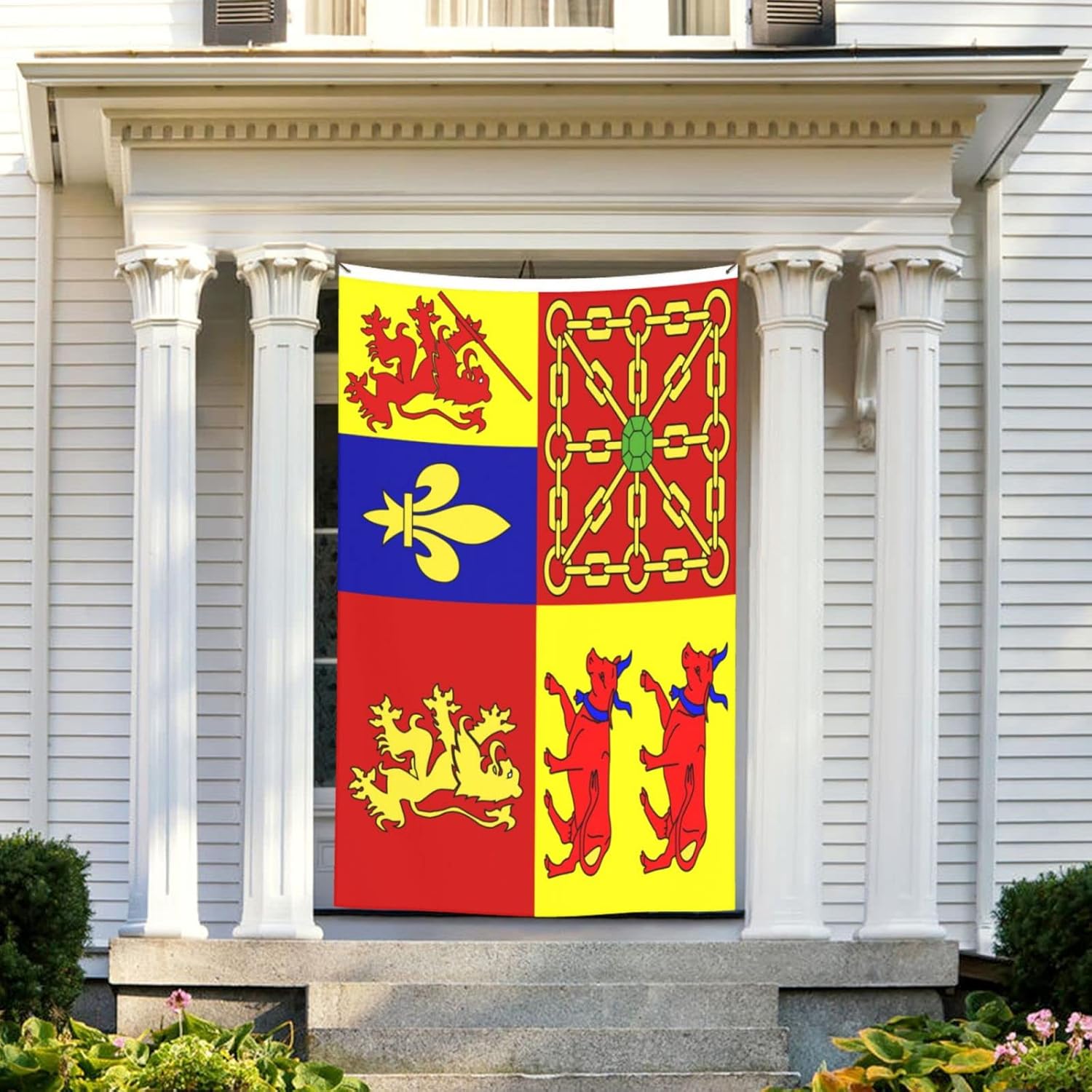 Drapeau Proposé Pour Les Pyrenees-Atlantiques Flag 5x8 Ft Double-Sided Flags Outdoor Large Size Heavy duty Decorative Banner Durable Patio Flags Yard Flag
