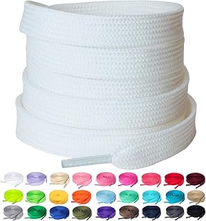 2 Pares de Cordones Planos, Cordones duraderos de Repuesto de 10 mm de Calidad para Zapatos de Deporte, Zapatos de Ciudad