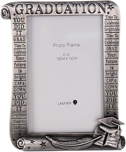 LASODY Marco de fotos de graduación, decoraciones de graduación 2023, regalos de graduación You Did It Your, Time to Celebrate