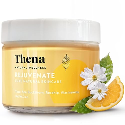 THENA Rejuvenate Crema Facial Hidratante Natural y Orgánico Cuidado de la Piel Crema de Día Antienvejecimiento