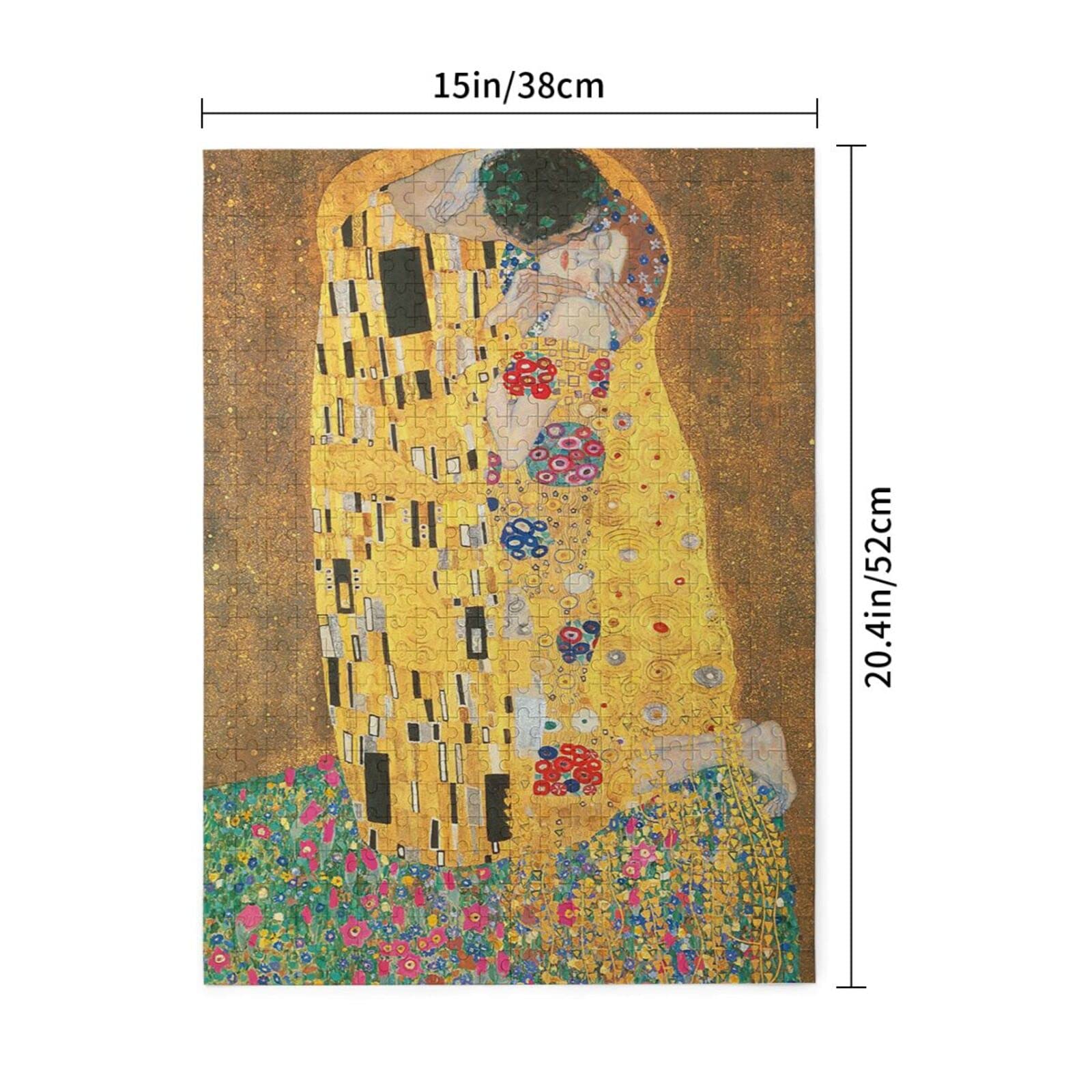 クリムト【接吻】パズル完成品 木製額縁 クリムト インテリア