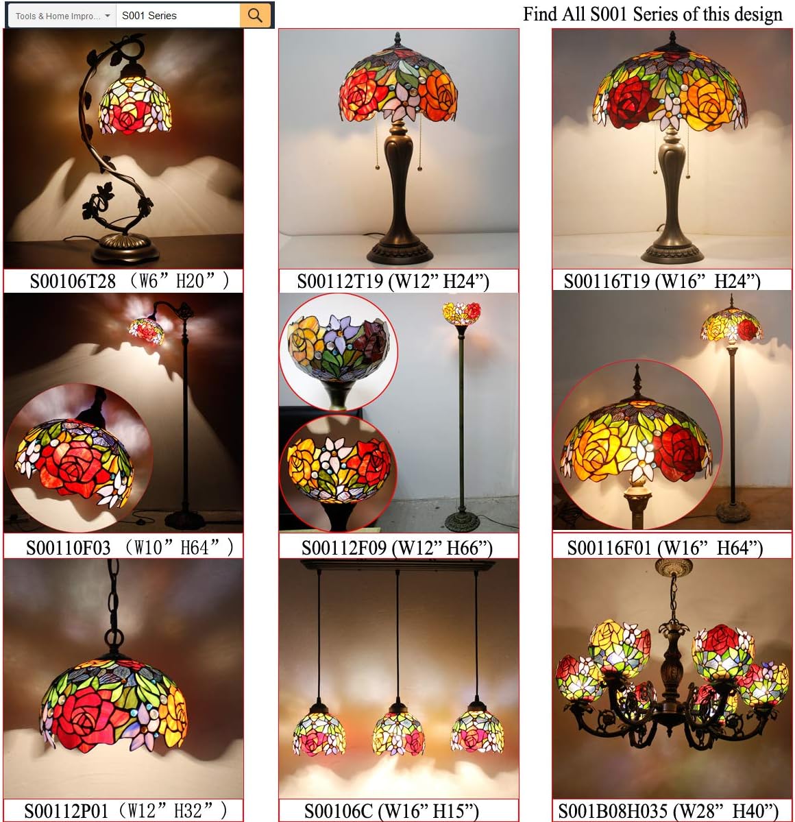 Crаzу Clеаrаnсе Tiffany Floor Torchiere Lamp LED 66 Tall Industrial Bronze Pole Vintage Boho Stained Glass Red Rose Retro Rustic Standing Uplight Corner Bright Torch Light Living Room Kids Bedroom Office WERFACTORY