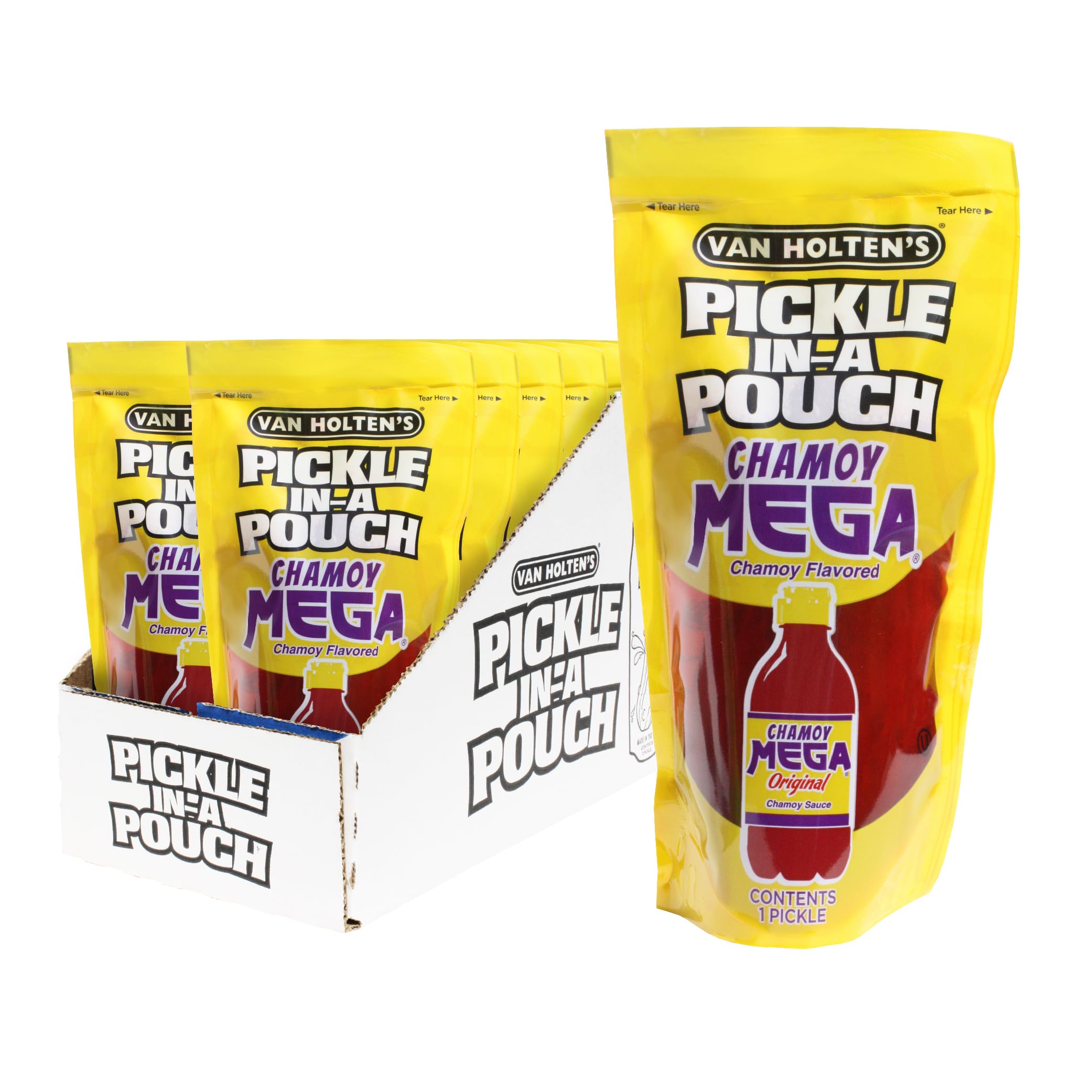 Amazon.com : Van Holten's Pickles - Jumbo Chamoy Pickle-In-A-Pouch