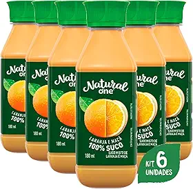 Suco Natural One Laranja e Maçã Ambiente 180ml (6 Unidades)