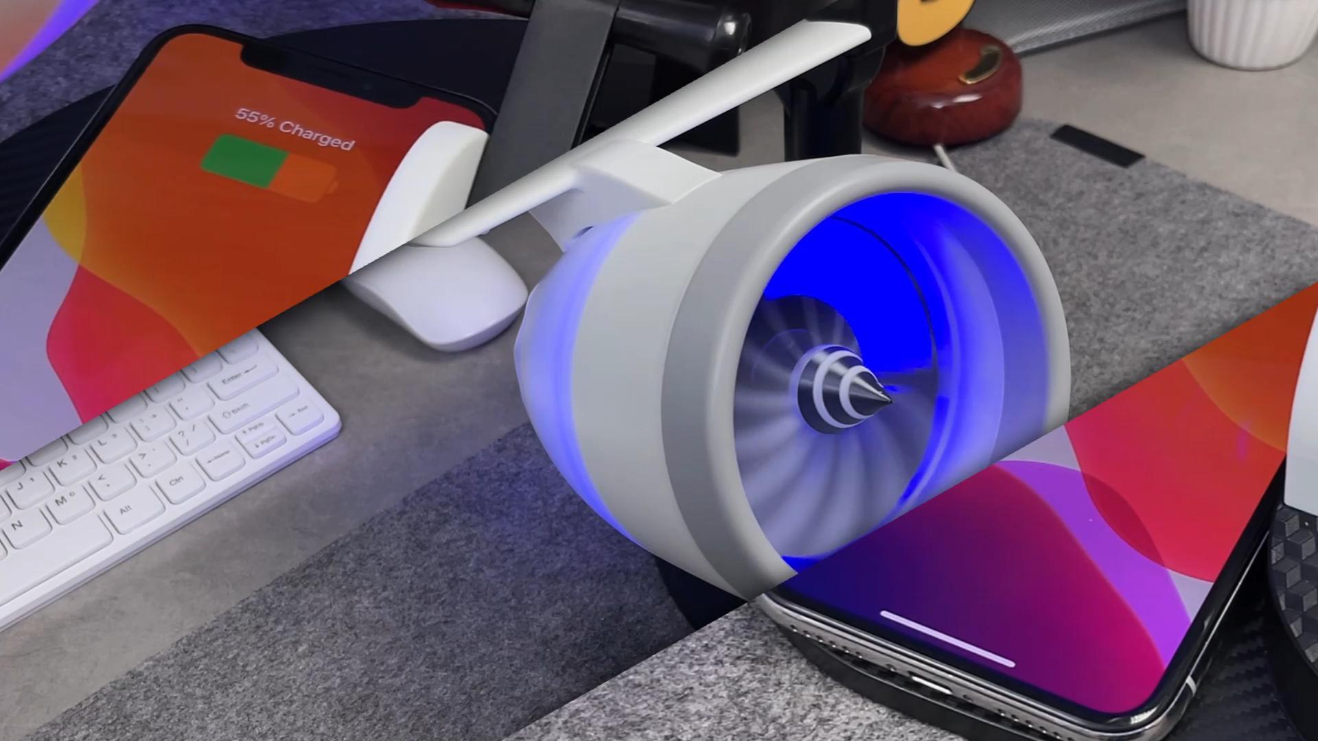 Amazon.com: NIKOLATOY Jet Engine Fan Model Desk Gadget with