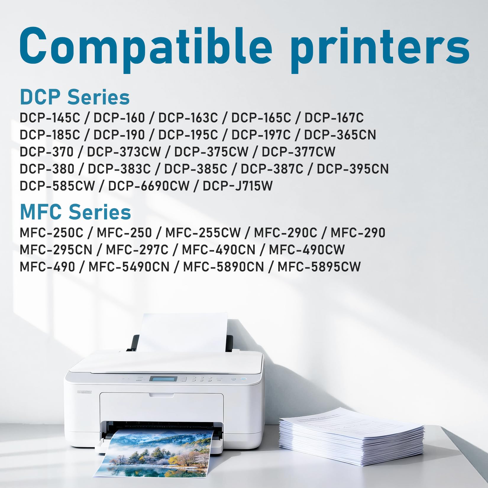SPS DU82 10x Tinten Brother LC-980 LC-1100 Multipack kompatibel für Brother MFC-295CN Schwarz