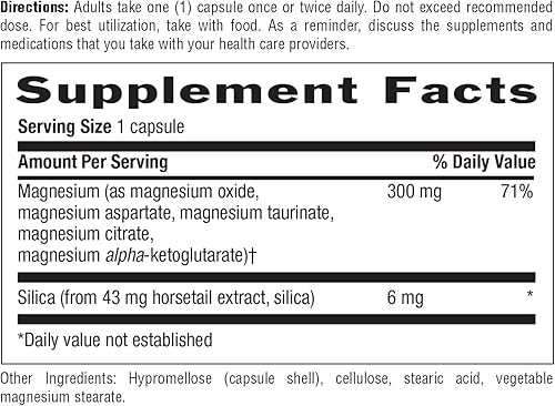 Miniatura 9 de Target-Mins - Magnesio con sílice 300 mg 120 cápsulas vegetarianas