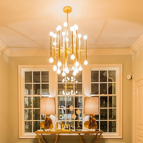 Vista 25 de MAXvolador Bombillas LED E12 de 60 W equivalentes a luz diurna blanca 5000 K, bombillas de ventilador de techo de 600 lúmenes, CRI 85+ bombillas