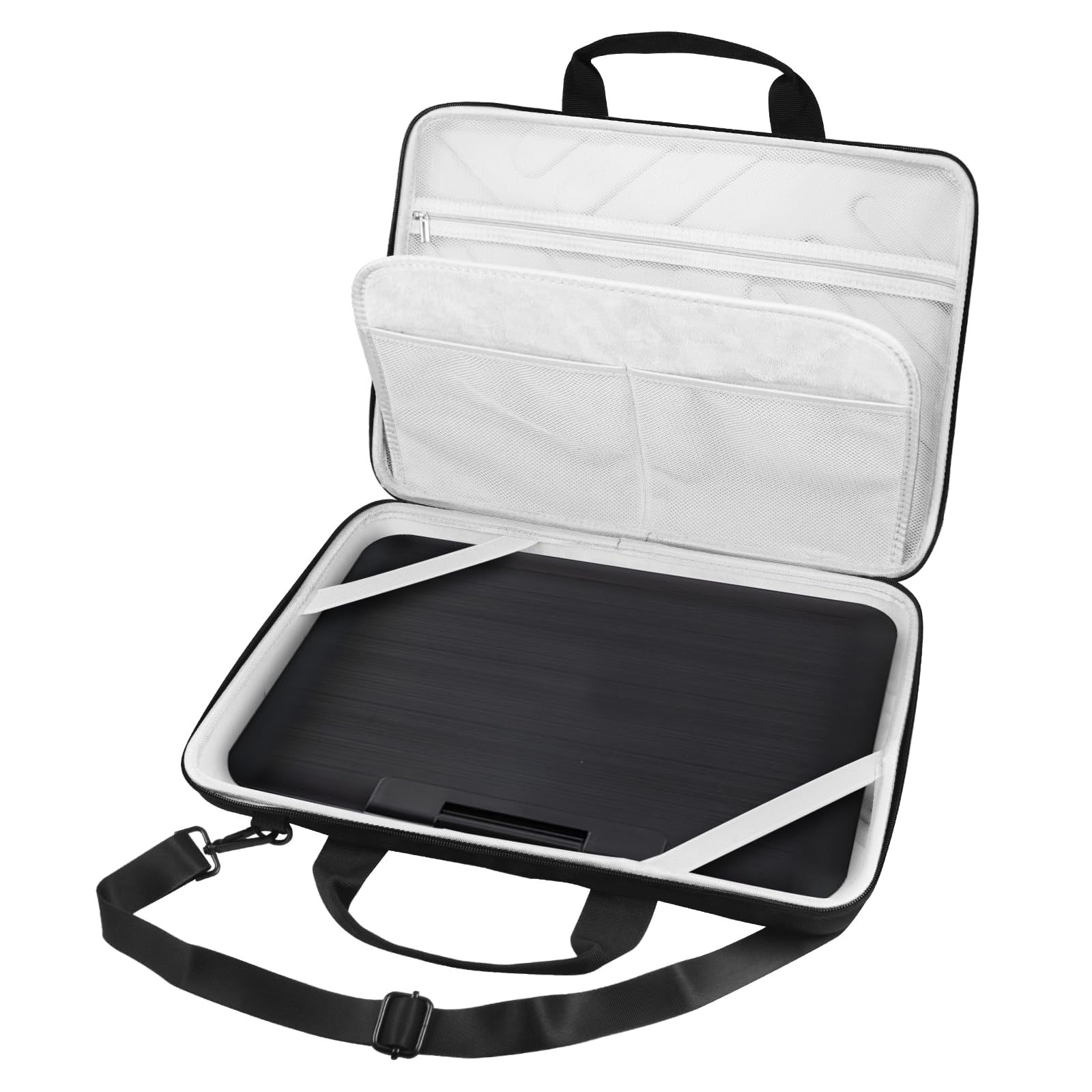 Custodia rigida da viaggio per lettore DVD portatile Boifout/Yoton/Pofoto da 17,5", per YOTON/PJGCWB 16,9"/15,5" POFOTO 15,6", borsa portaoggetti per accessori (solo custodia)