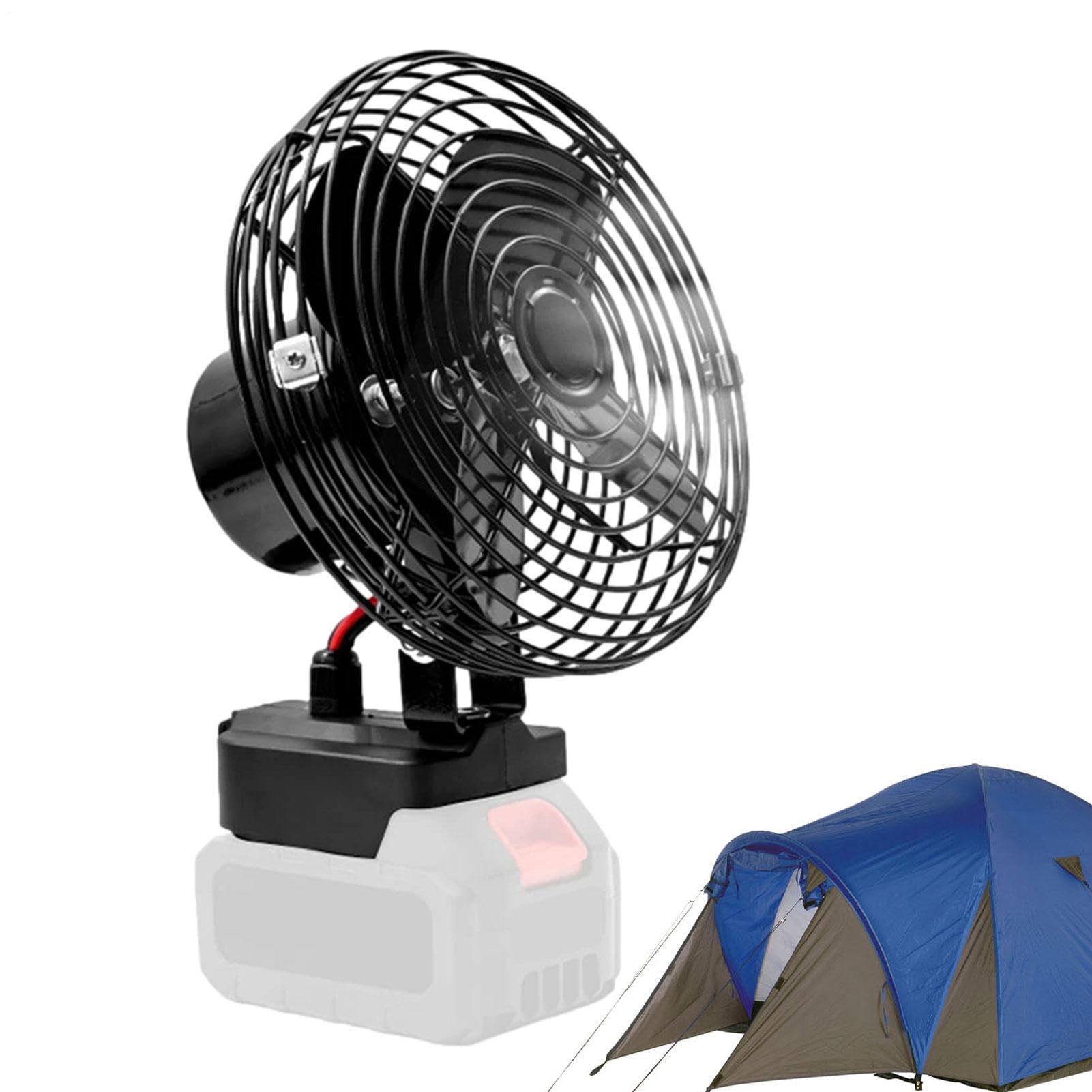 Ventilatore elettrico da tavolo, 15,24 cm, 21 V, funzionamento senza fili | postazioni di lavoro ad alta velocità del motore da 30 W, per camera da , ufficio, patio, barche, roulotte, per