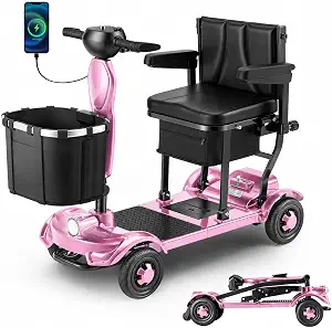 37.5lb Lightweight Mobility Scooter for Seniors, Airline & Cruise Approved