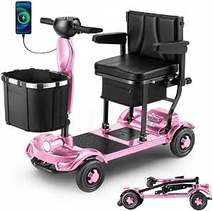 37.5lb Lightweight Mobility Scooter for Seniors, Airline & Cruise Approved