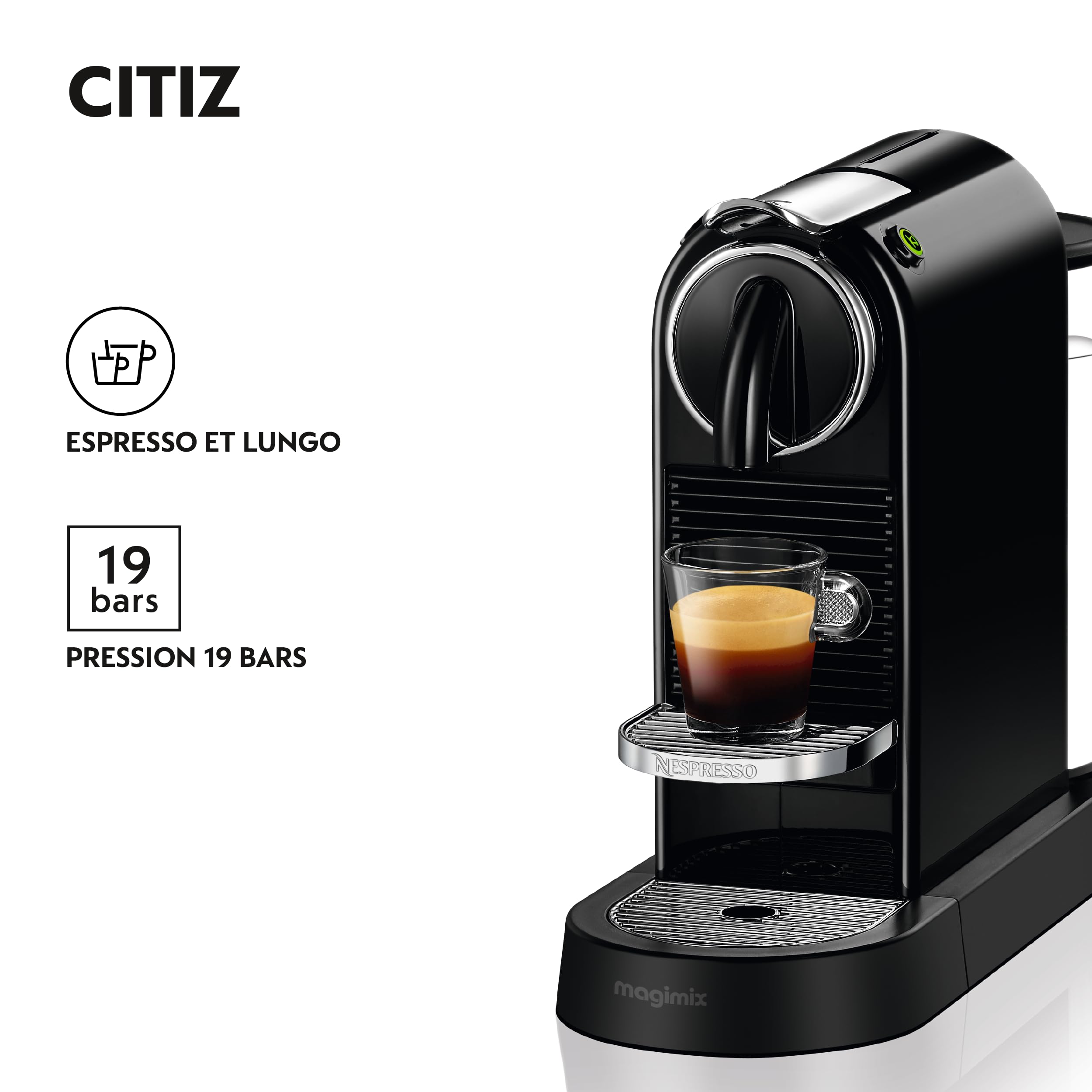 Magimix Nespresso 11315 Citiz noir M195
