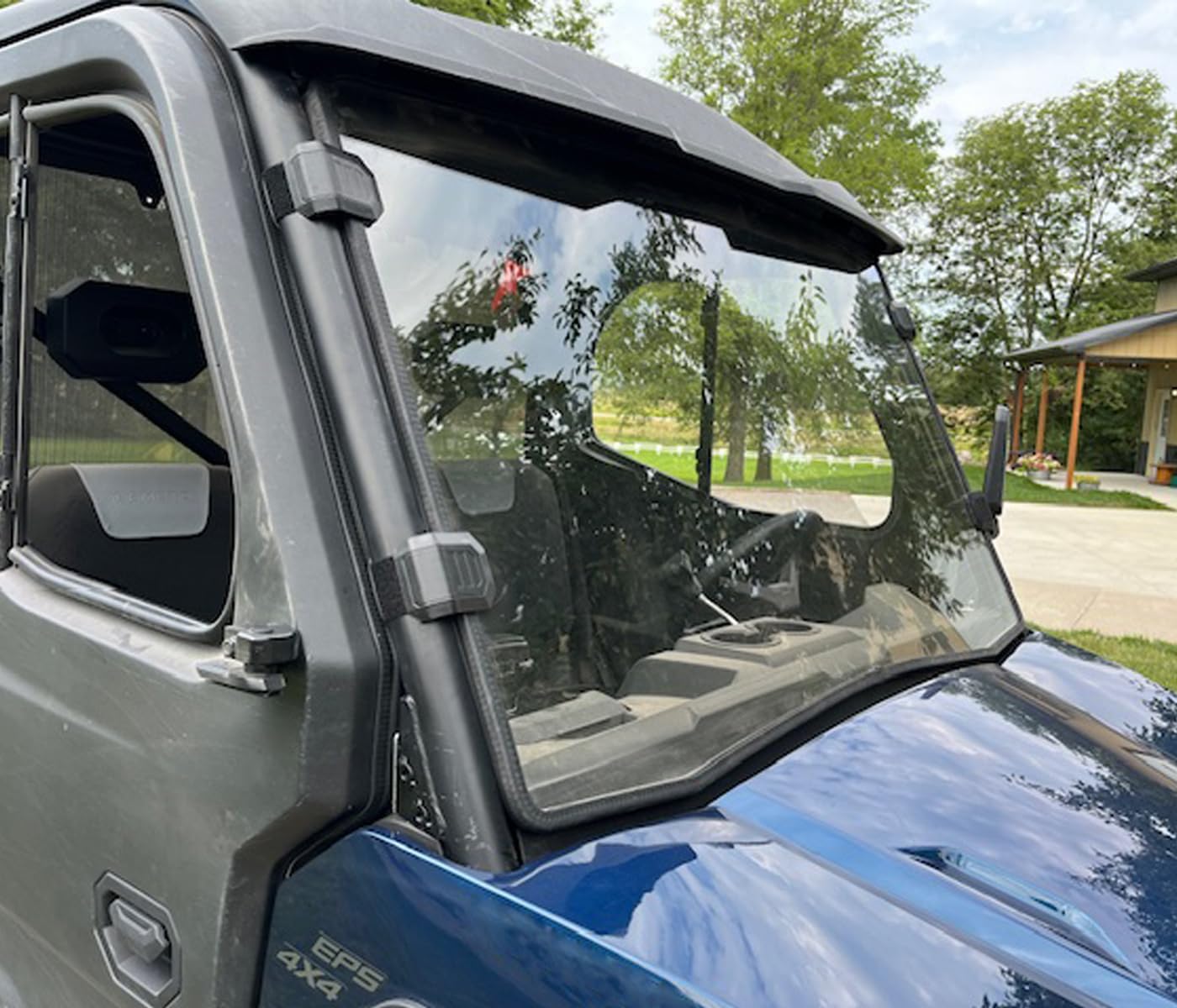 StarknightMT UForce 600 Parabrisas Delantero Resistente a Arañazos Compatible con CFMOTO UForce 600 2021-2026/800XL 2025 2026 Ventana Frontal Transparente Usado con Techo Duro y Suave PC UTV