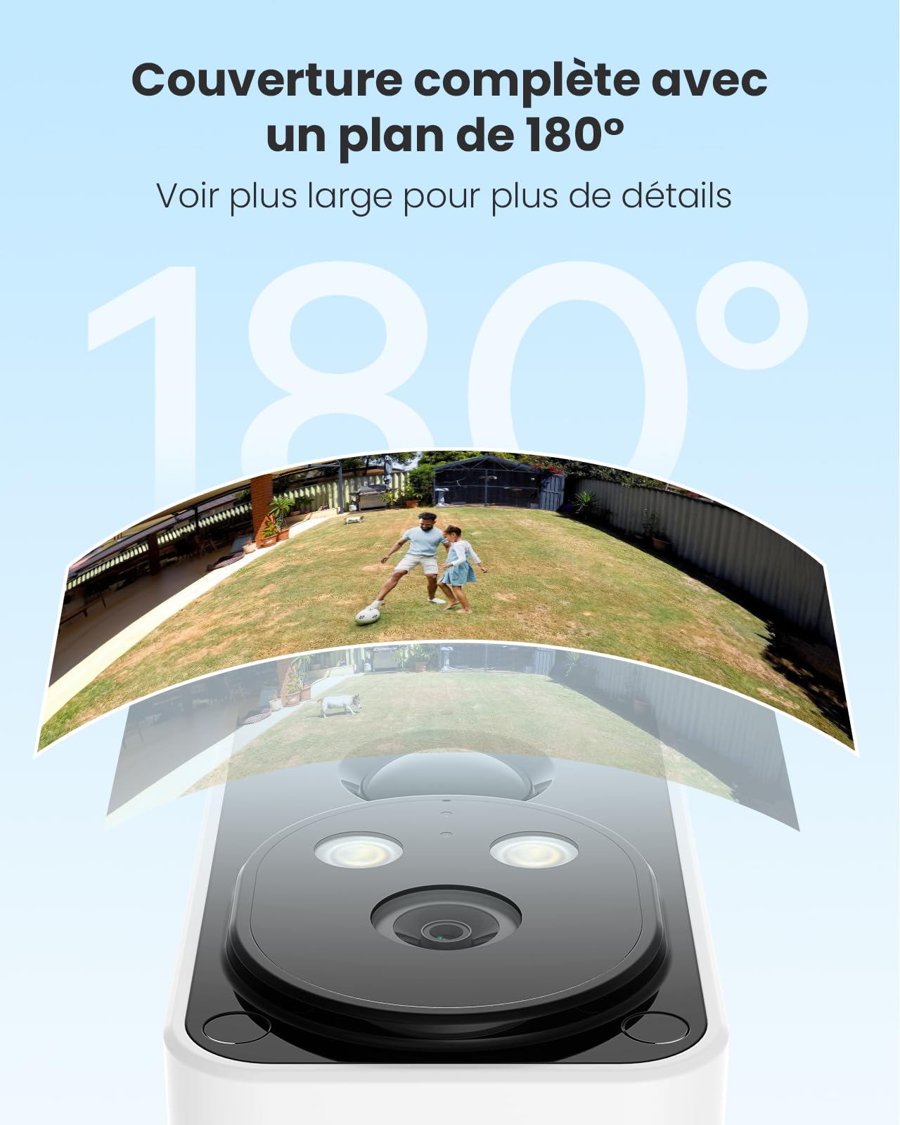 2 Pièces Caméra 2K Extérieur sans Fil, Vision Nocturne Couleur, détection PIR, Audio bidirectionnel, IP66, Cloud/SD, Alexa, WiFi 2,4 GHz, Batterie Rechargeable