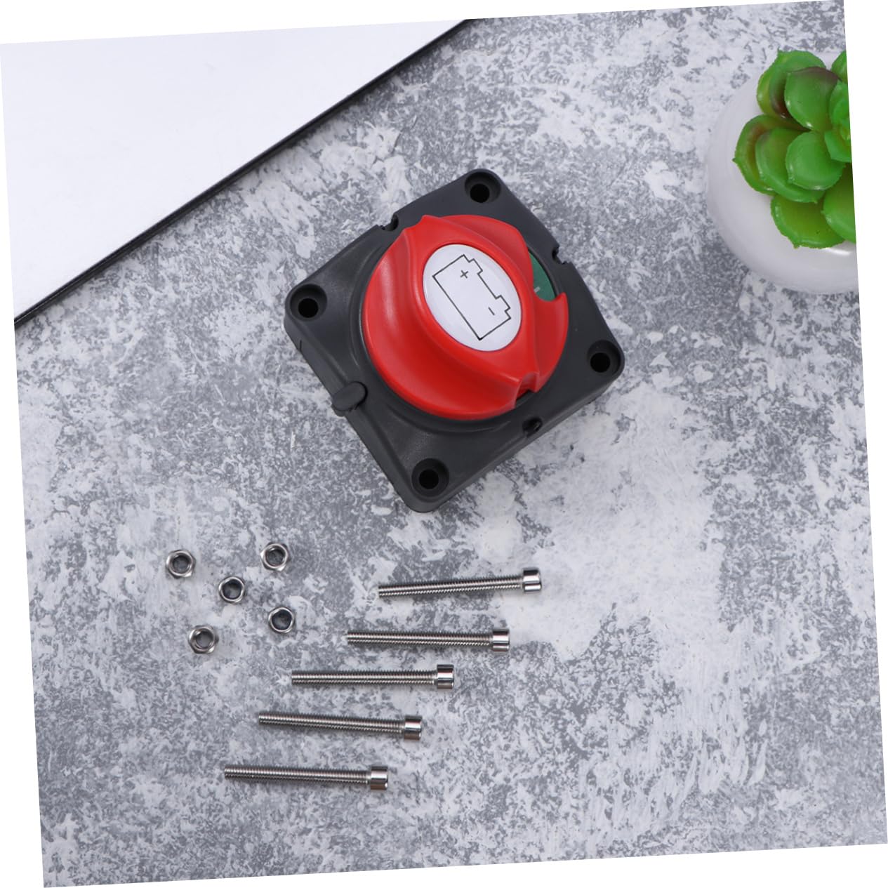 DINHEAROM 275a Battery Disconnect for Car Boat Rv Truck Motorcycle Off Isolator with Screws Easy to Install Instantaneous Rating