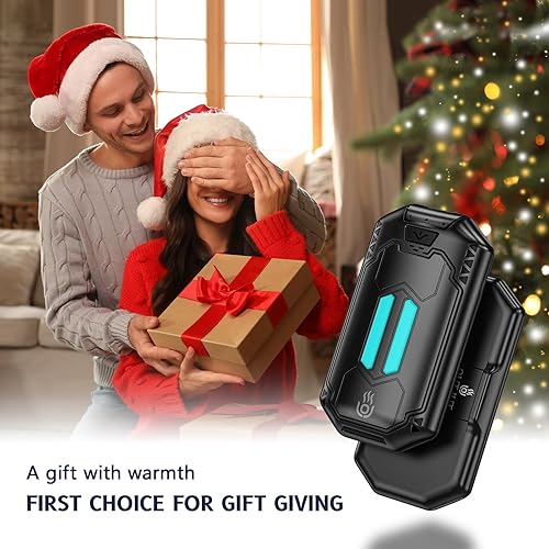 Miniatura 9 de Hand Warmers Rechargeable OUTJUT 2 in 1 USB Pocket-Sized Handwarmers Easy to Carry 20h Electric Hand Warmer 3 Heat Settings Hot Hand Gifts for Men