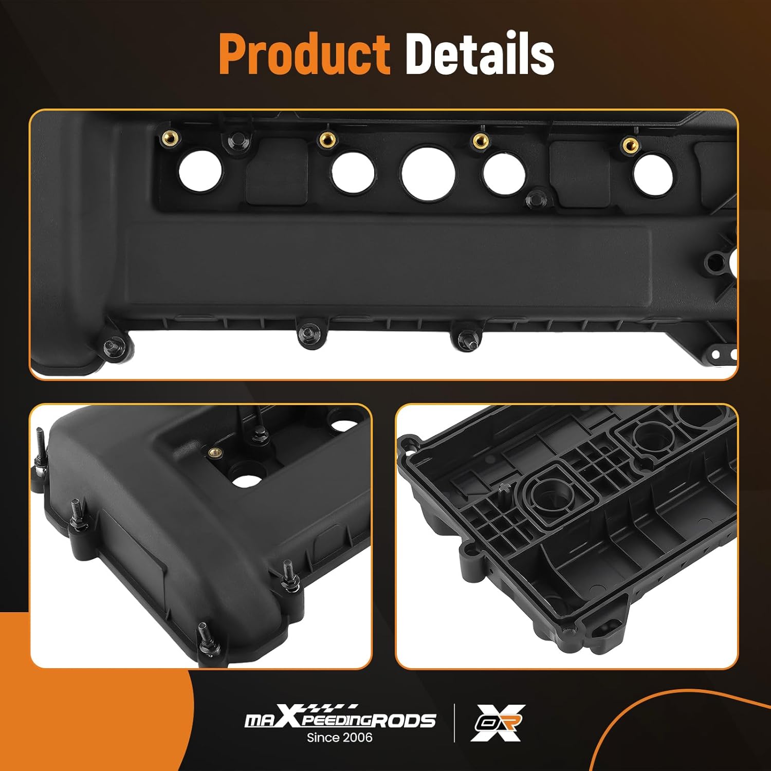 maXpeedingrods Engine Valve Cover for Ford Escape Focus Transit Connect For Mercury Mariner 2.0L 2.3L 05-13 Replace 4S4Z-6582-D 1S7Z-6584-BA