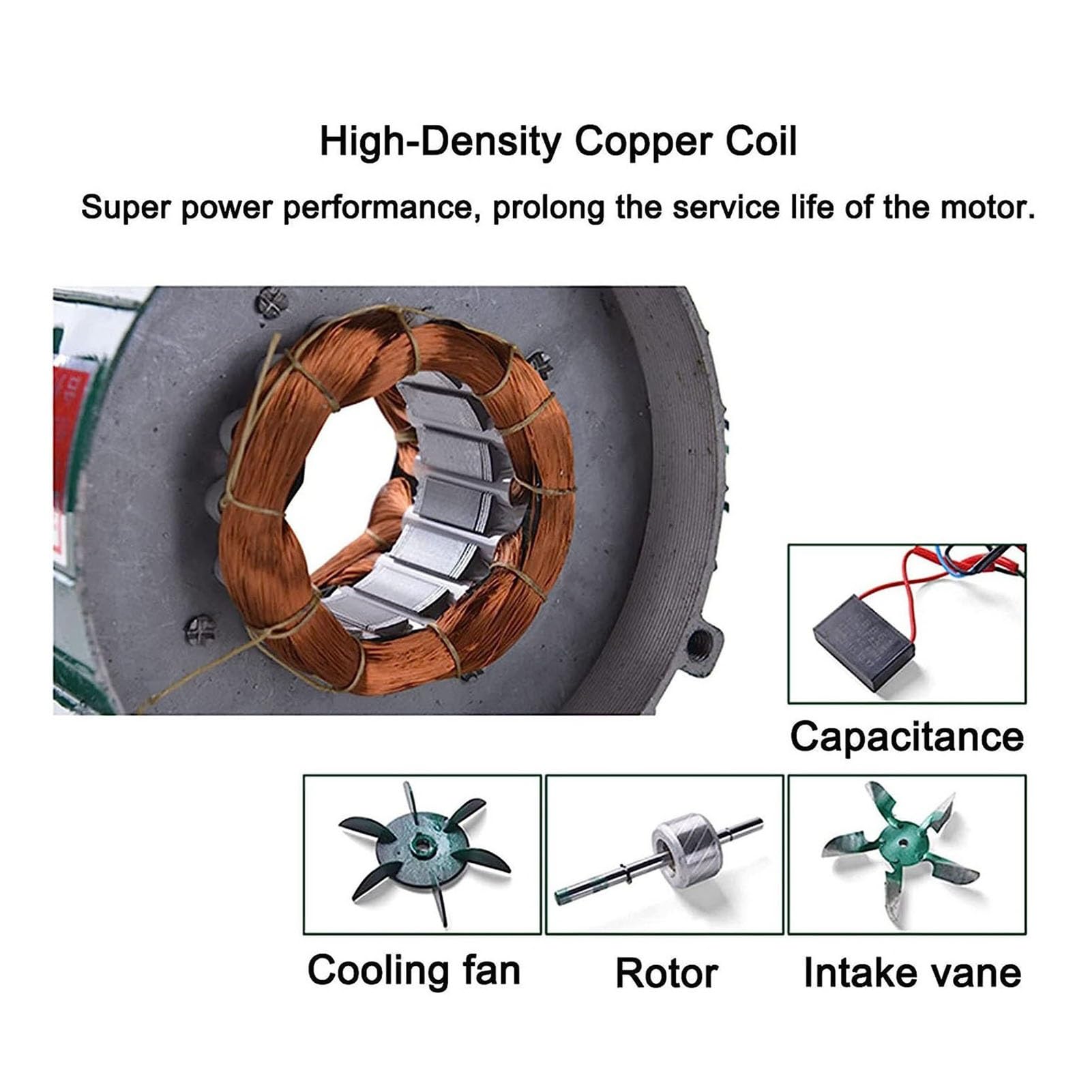 Soplador De Aire Eléctrico Centrífugo - Turbina Soplador De Castillos Hinchables, Parrilla del Encendedor del Carbón De La Fan, Excitador De Llama De Arranque De Fuego De Parrilla(40W)