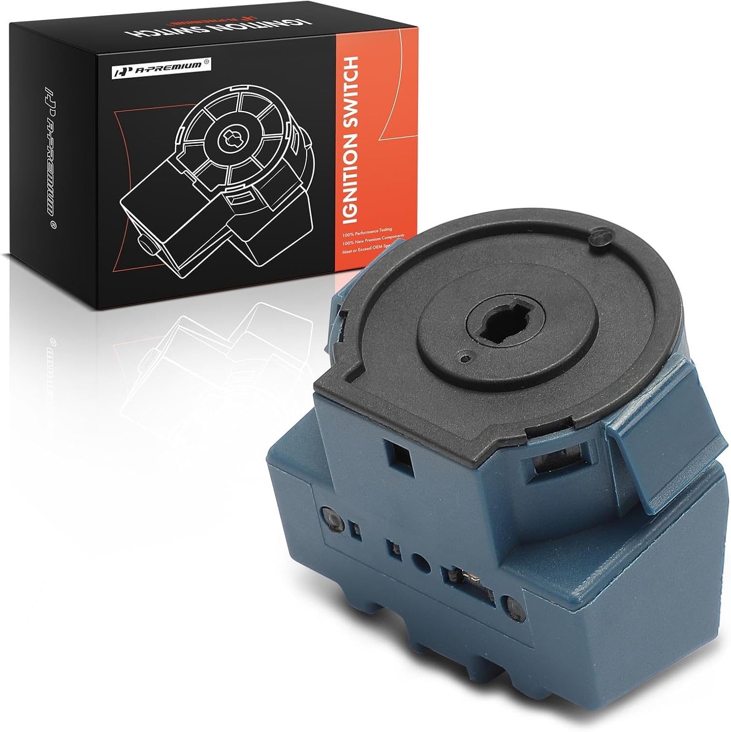 A-Premium Ignition Starter Switch Compatible with Ford, Land Rover, Mazda & Jaguar Vehicles - Escape 2001-2007, Fusion 2014, Focus 2000-2018, Range Rover Sport, LR3, Tribute, X-Type - 7 Blades
