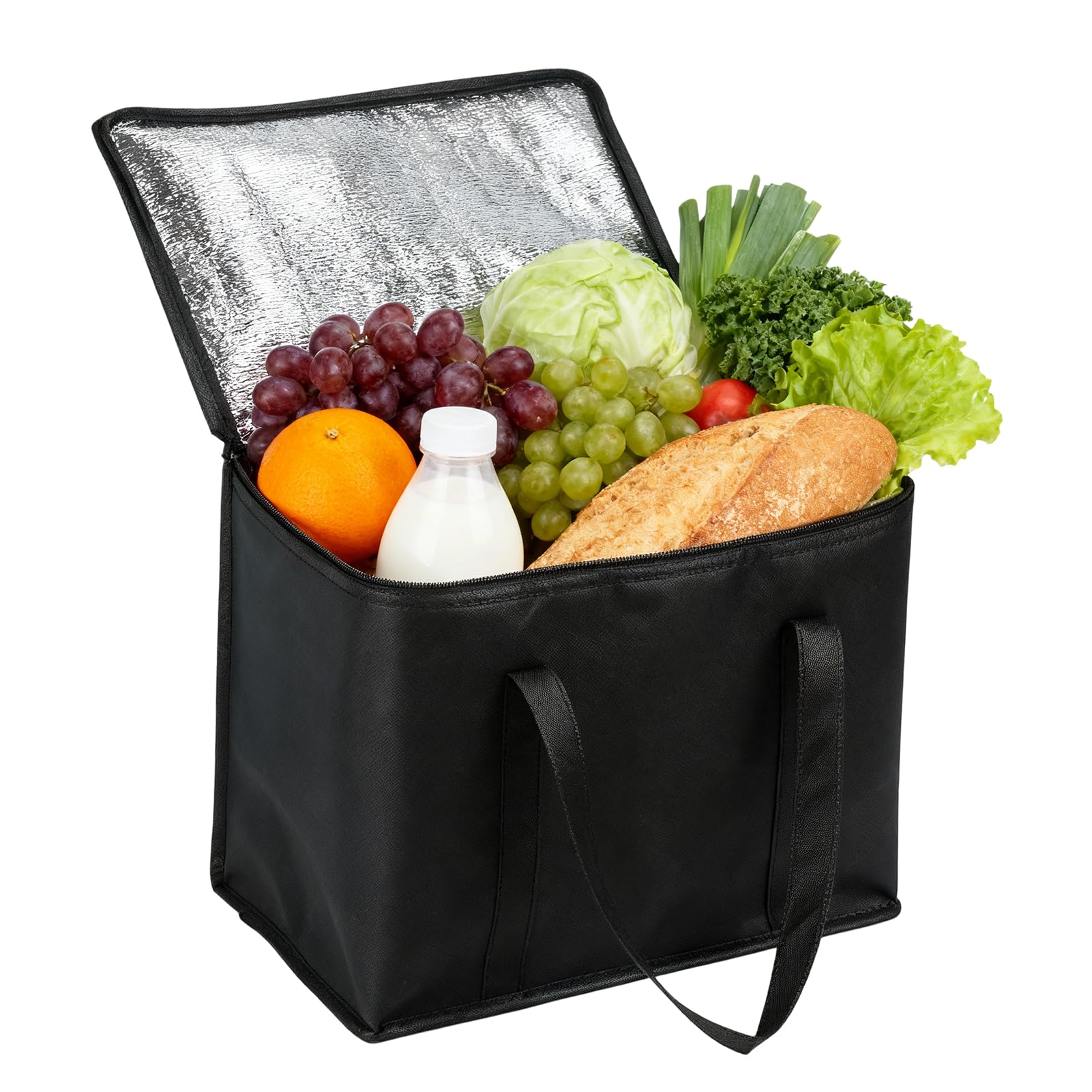 30L Cooler Bag, Insulated Food Delivery and Picnic Bag, Reusable Thermal Shopping Storage, Large Foldable Ice for Camping, BBQ, Travel