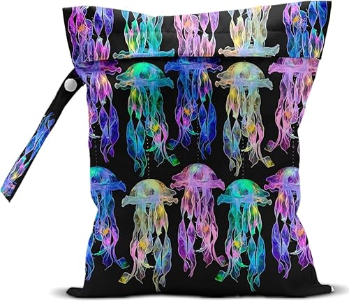 Miniatura 30 de Bolsa impermeable para trajes de baño, bolsa húmeda y seca para playa y viaje, bolsa húmeda reutilizable con cierre oculto gris, para trajes de baño